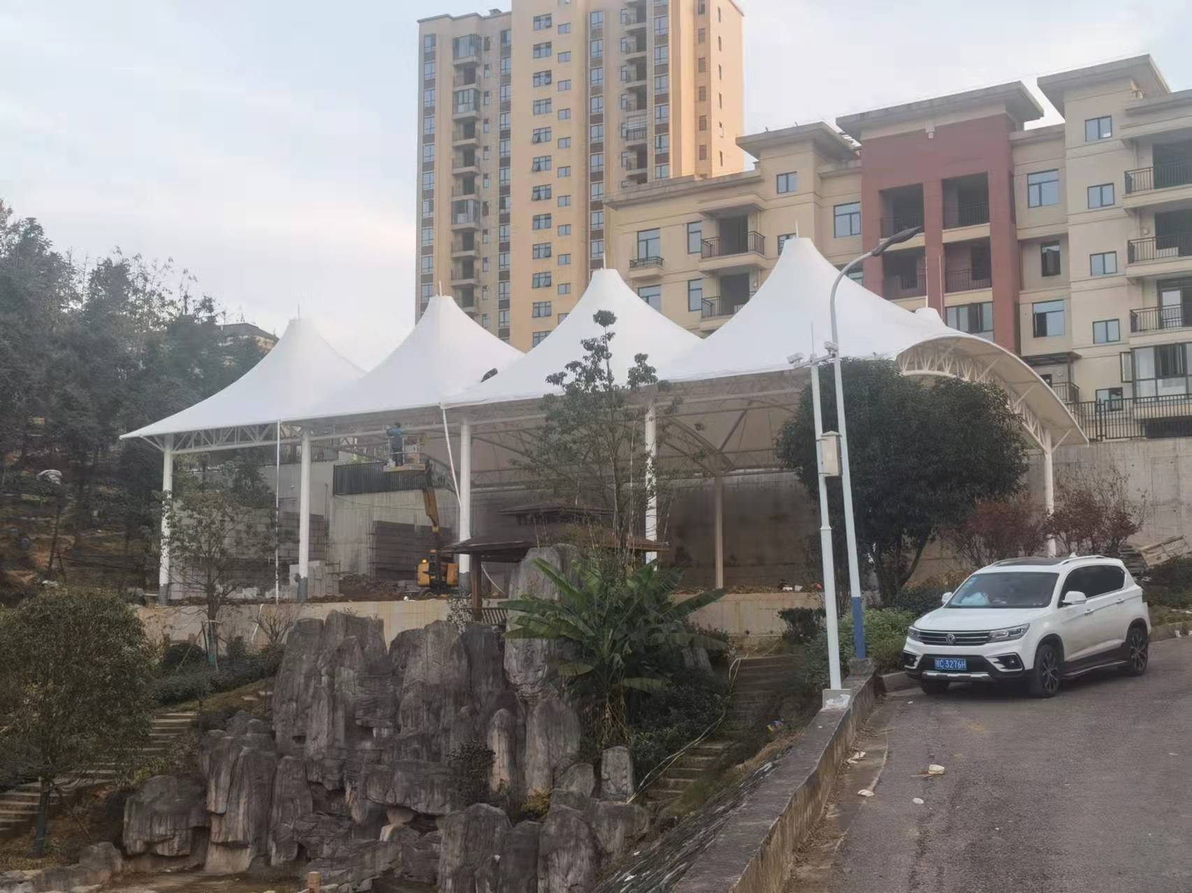 咸寧財政局門球場膜結構建筑工程